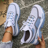 Women's Retro Casual Sneakers, Lace Up Low Top Walking Shoes, Comfortable Flat Athletic Footwear For Daily Wear, Travel, Shopping And Campus Use